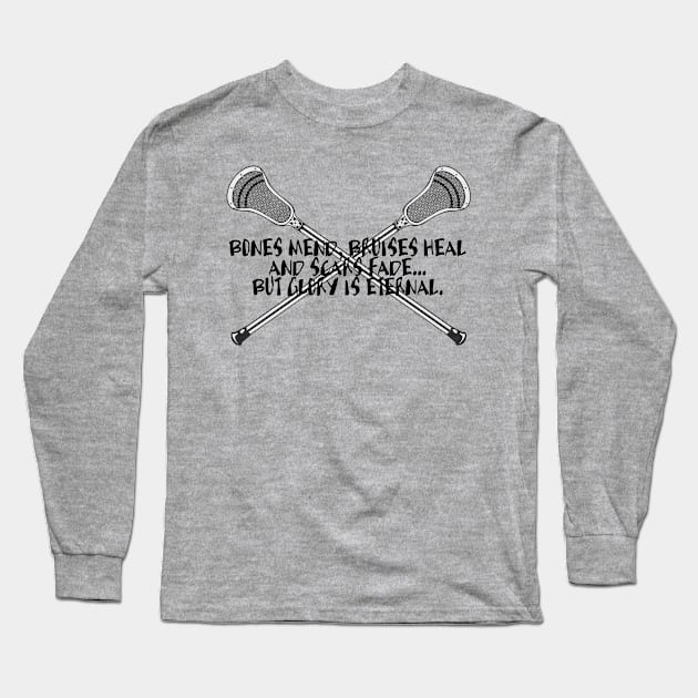 Lacrosse Glory Crosses Long Sleeve T-Shirt by YouGotThat